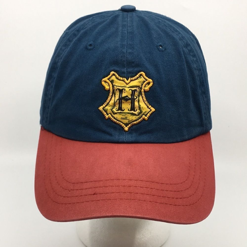 Harry Potter Set HOGWARTS Hat  Gold Crest Logo Adjustable Baseball Cap SnapBack